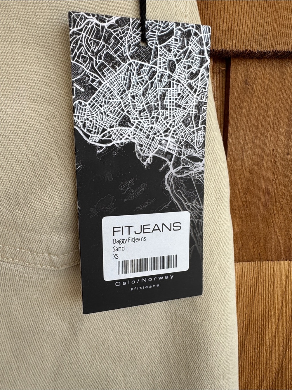 High-Rise Wide-Leg Jeans in Cream by - Picture 6 of 8